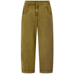 Pantaloni da donna in tessuto Ocra