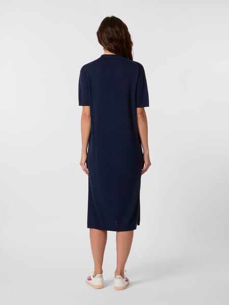 Damen-Strickkleid Navy, Tragebild