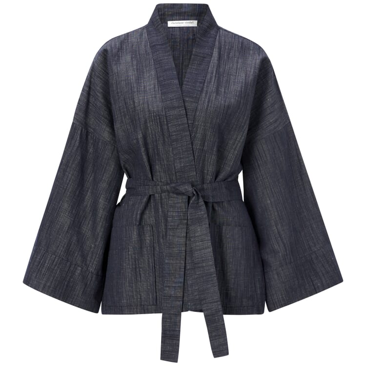 Ladies kimono jacket, Dark blue