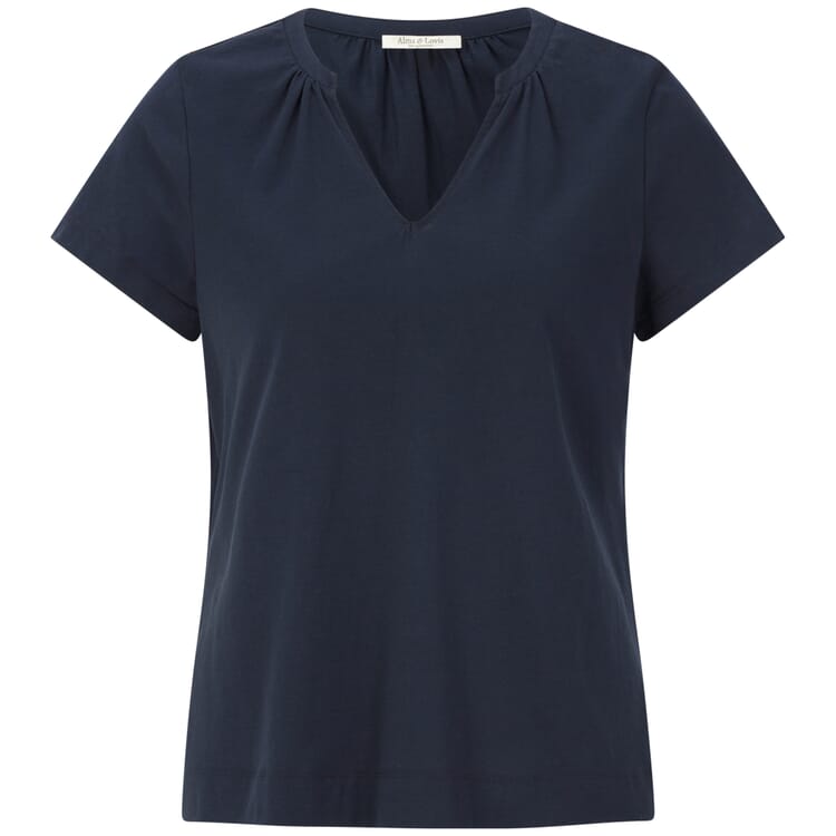Chemisier en jersey pour femme, Bleu foncé