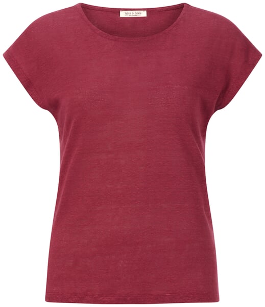 Women's Linen Shirt Wine red