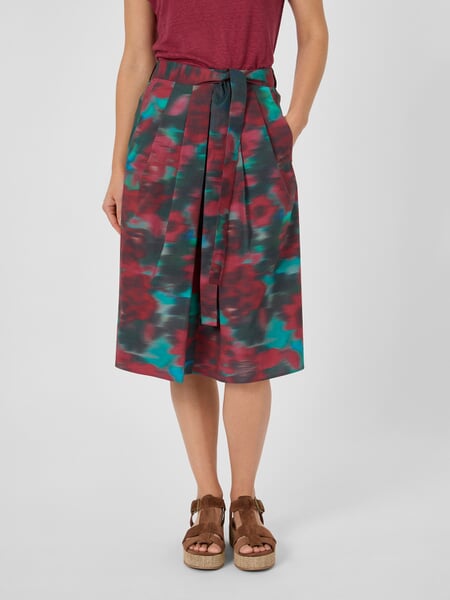 Damen-Popelinerock Multicolor, Tragebild
