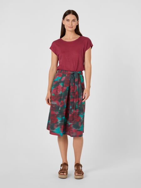 Damen-Popelinerock Multicolor, Tragebild