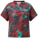 Chemisier en popeline pour femme Multicolore