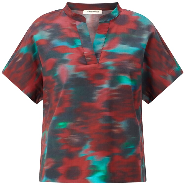 Popeline blouse voor dames, Meerkleurig