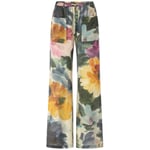 Pantaloni da donna in lino Multicolore