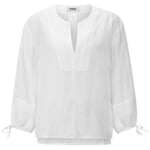 Damesblouse linnen Wit