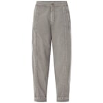 Pantalones de tela para mujer Gris claro