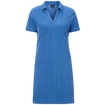 Dames badstof jurk Blauw-grijs