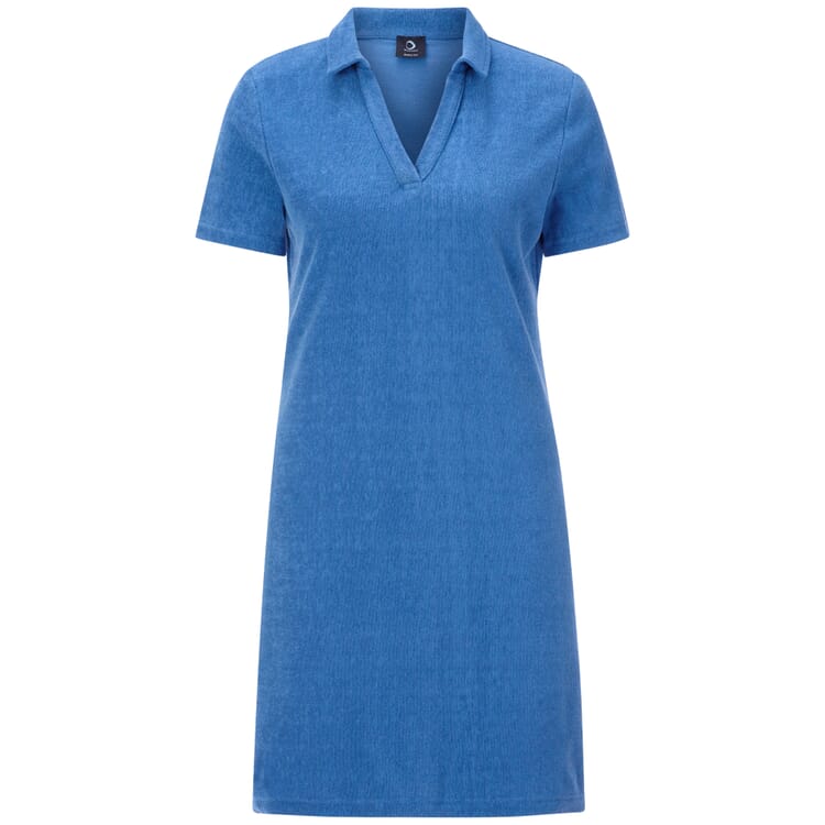 Ladies terry dress, Blue-gray
