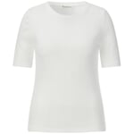 Ladies ribbed shirt White