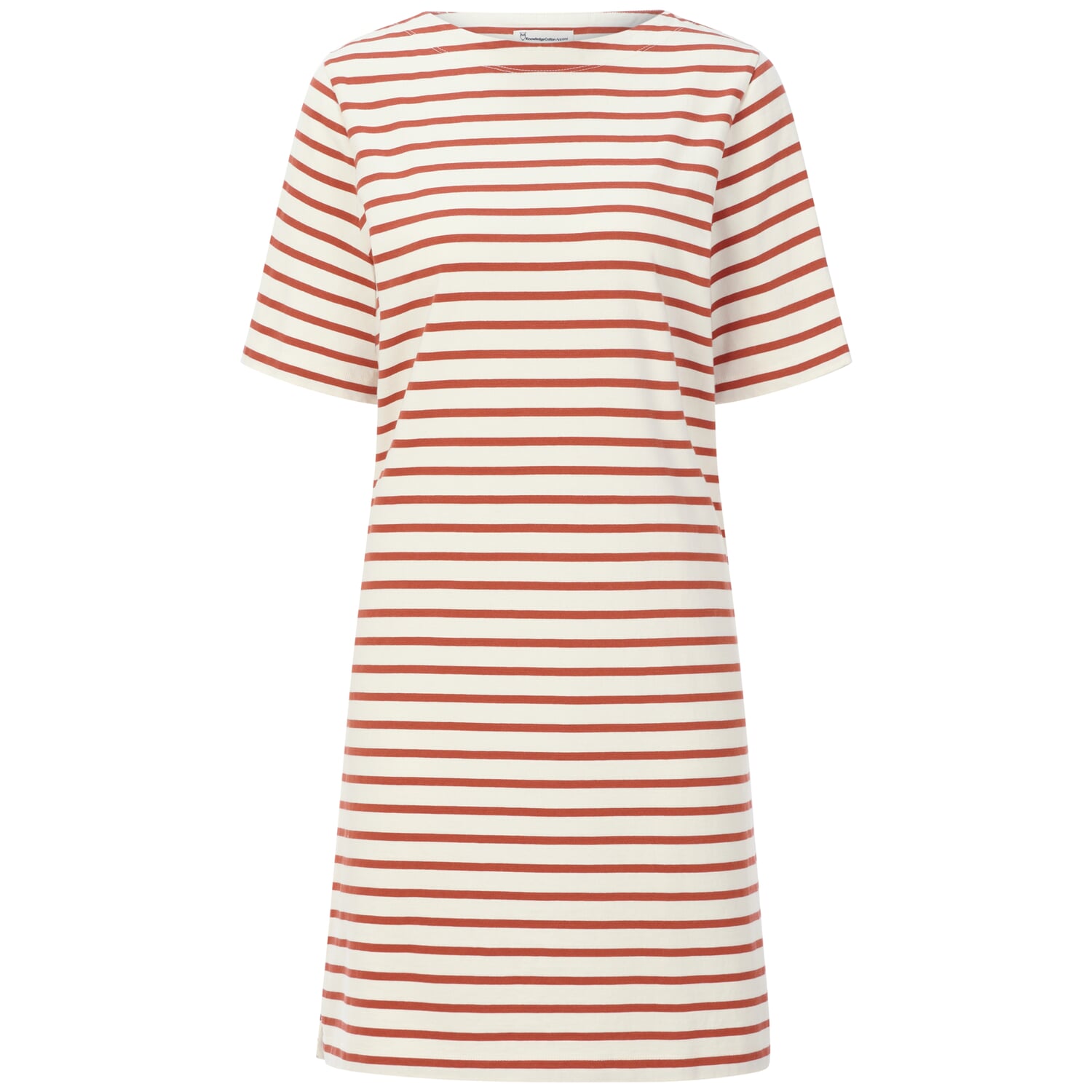 striped jersey dresses Women's dress, White rust 6719