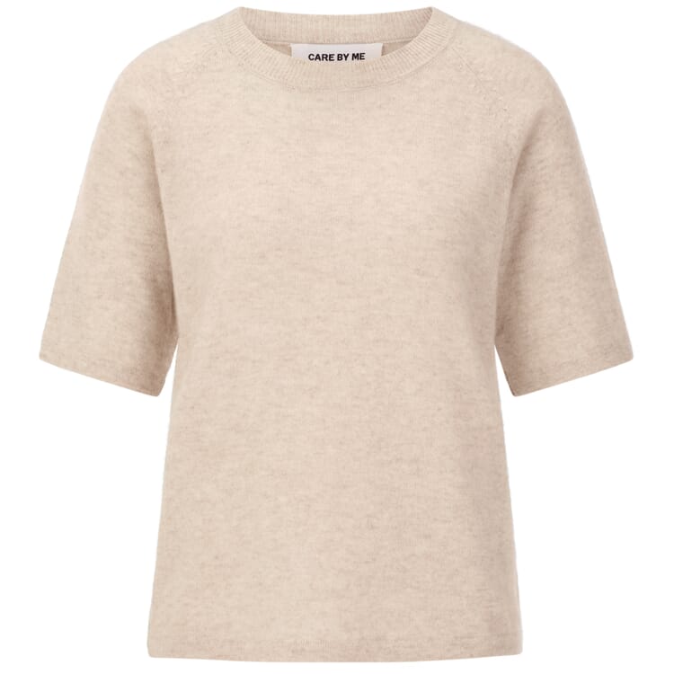 Damen-Strickshirt Kaschmir, Natur