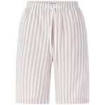 Damesshort gestreept Natuurlijk wit