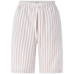 Pantalones cortos de mujer a rayas Blanco natural