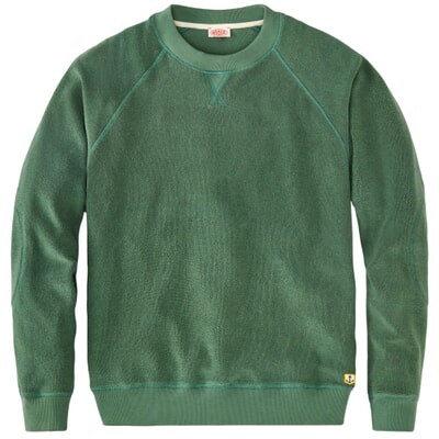 Essentials Heren lange mouwen lichtgewicht Franse badstof ronde hals sweatshirt, roze, S Essentials Heren lange mouwen lichtgewicht Franse badstof ronde hals sweatshirt, roze, S
