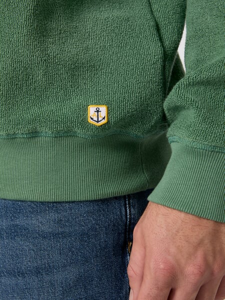 Heren-sweatshirt van badstof" Groen