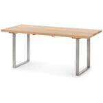 Gartentisch Lärchenholz mit Edelstahlgestell