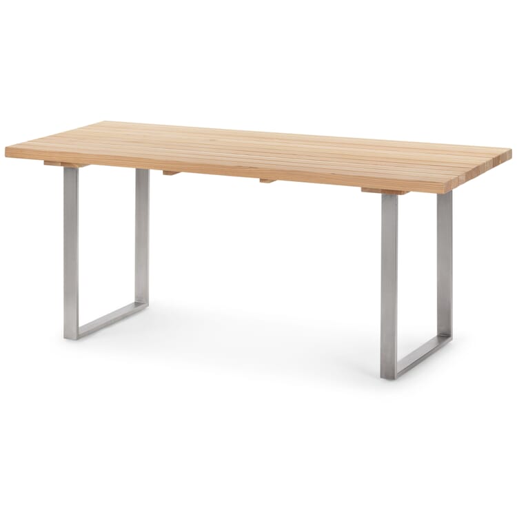 Gartentisch Lärchenholz mit Edelstahlgestell
