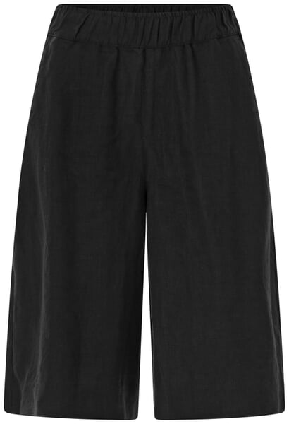 Women's Linen Bermuda Shorts Black