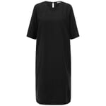 Robe femme en lin lyocell Noir