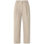 Pantaloni a pieghe da donna Beige