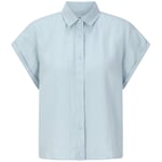 Dames blouse korte mouw Lichtblauw