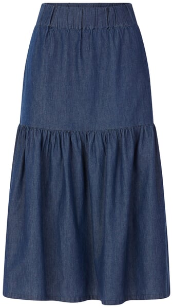 Ladies skirt cotton Denimblue