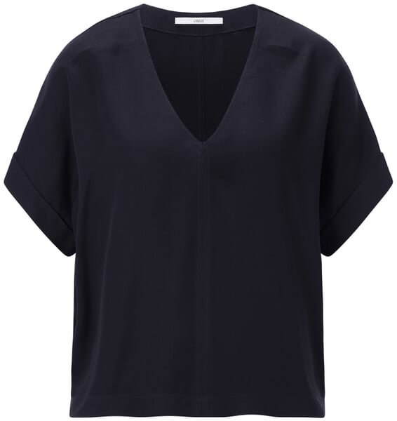 Damesblouse met korte mouwen Nachtblauw