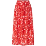 Dames maxirok met rood patroon