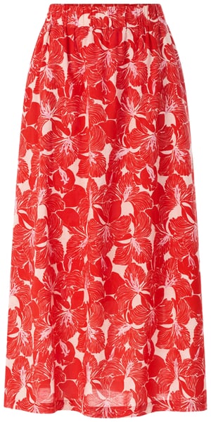 Women’s Maxi Skirt Red-patterned