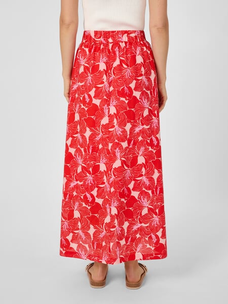 Falda maxi de mujer Con estampado rojo, Tragebild