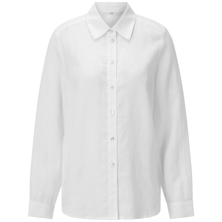 Blouse en lin pour femme, Blanc
