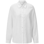 Damen-Leinenbluse Weiß