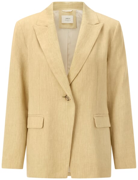 Women’s Linen-Blend Blazer Yellow Melange