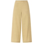 Pantalones de mujer lino-algodón Amarillo melange