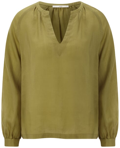 Women's Ramie Pull-On Blouse Olive