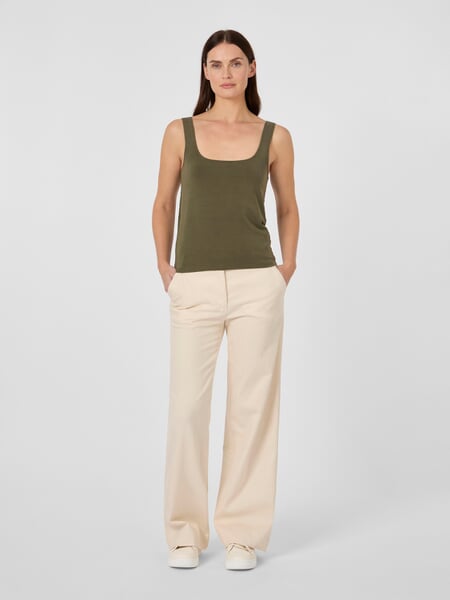 Damentop TENCEL™ Oliv, Tragebild