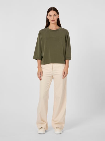 Damenshirt TENCEL™ Oliv, Tragebild