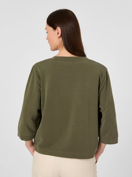Damenshirt TENCEL™ Oliv, Tragebild
