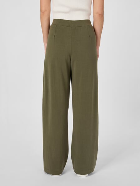 Damen-Marlenehose TENCEL™ Oliv, Tragebild