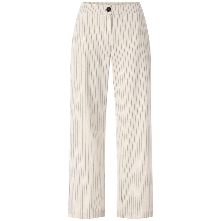 Pantalon de marlène à rayures pour femmes, Blanc