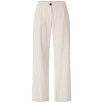 Pantaloni Marlene donna gessati Bianco