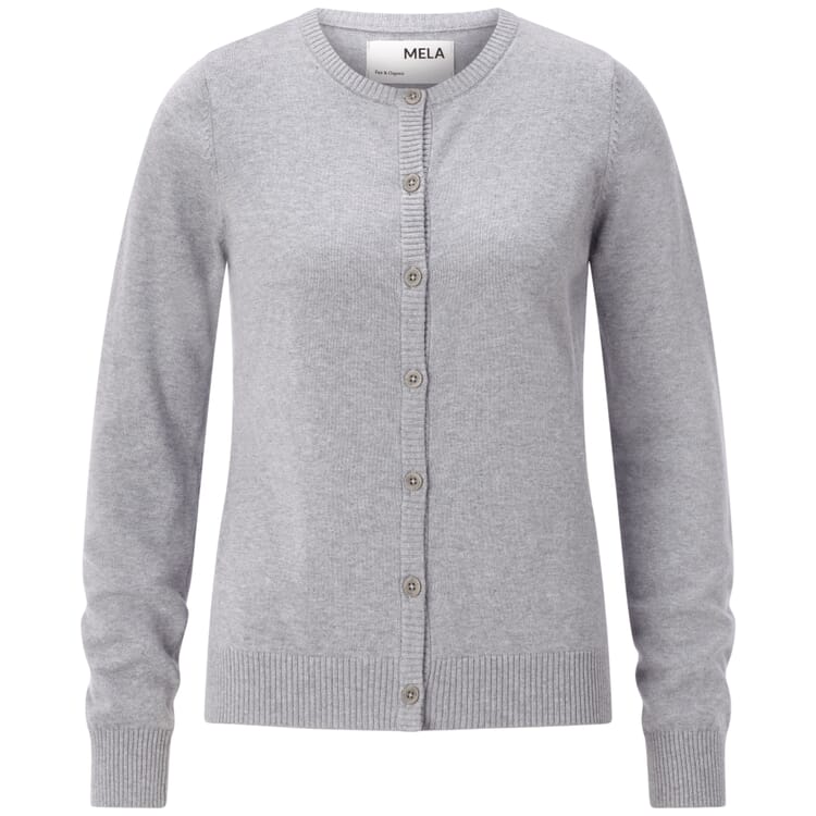 Women's Cotton Cardigan, Heather Gray