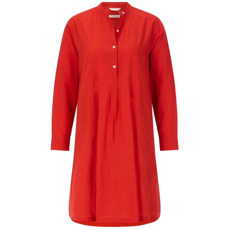 Dames midi-jurk met knoopsluiting, Red