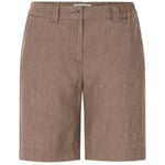 Pantaloni bermuda da donna in lino Grigio
