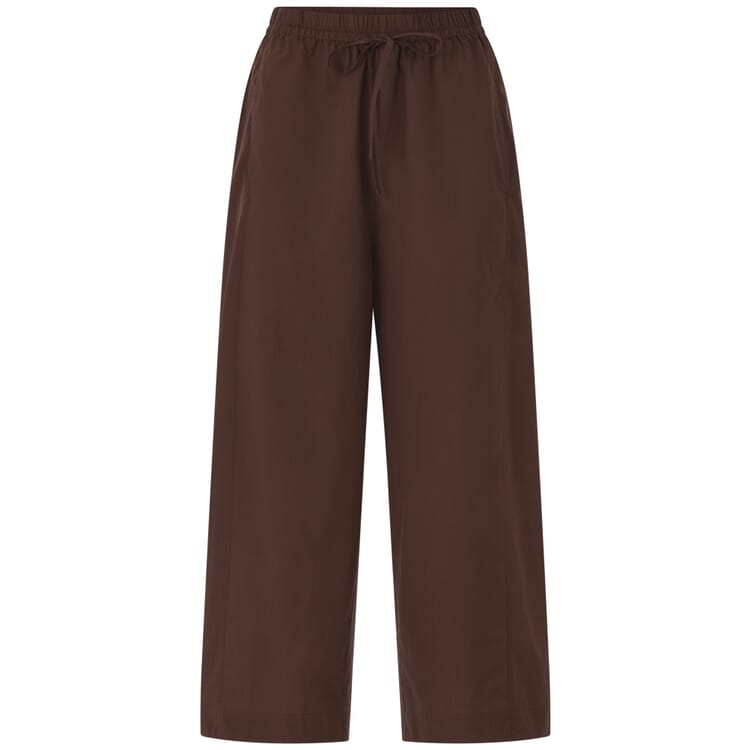 Pantalon en tissu pour femme, Marron