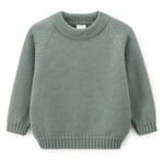 Kinder-Pullover Merinowolle Salbei