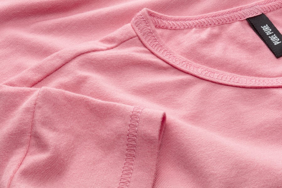 Kinder-T-Shirt Rosa, Detailsicht