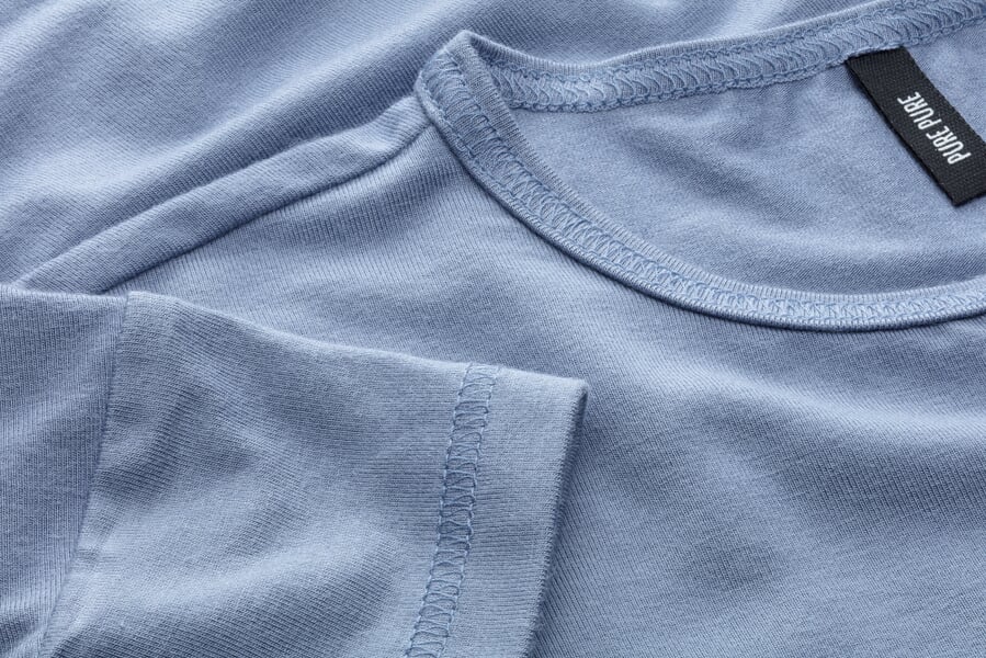 Kinder-T-Shirt Blau, Detailsicht